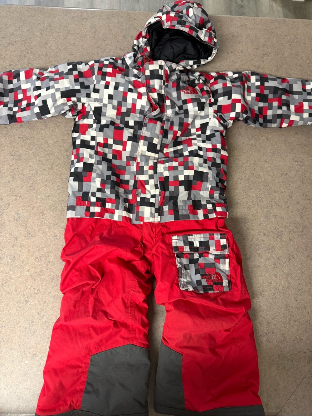 The North Face Toddler Jacket - Red, Gray, Black